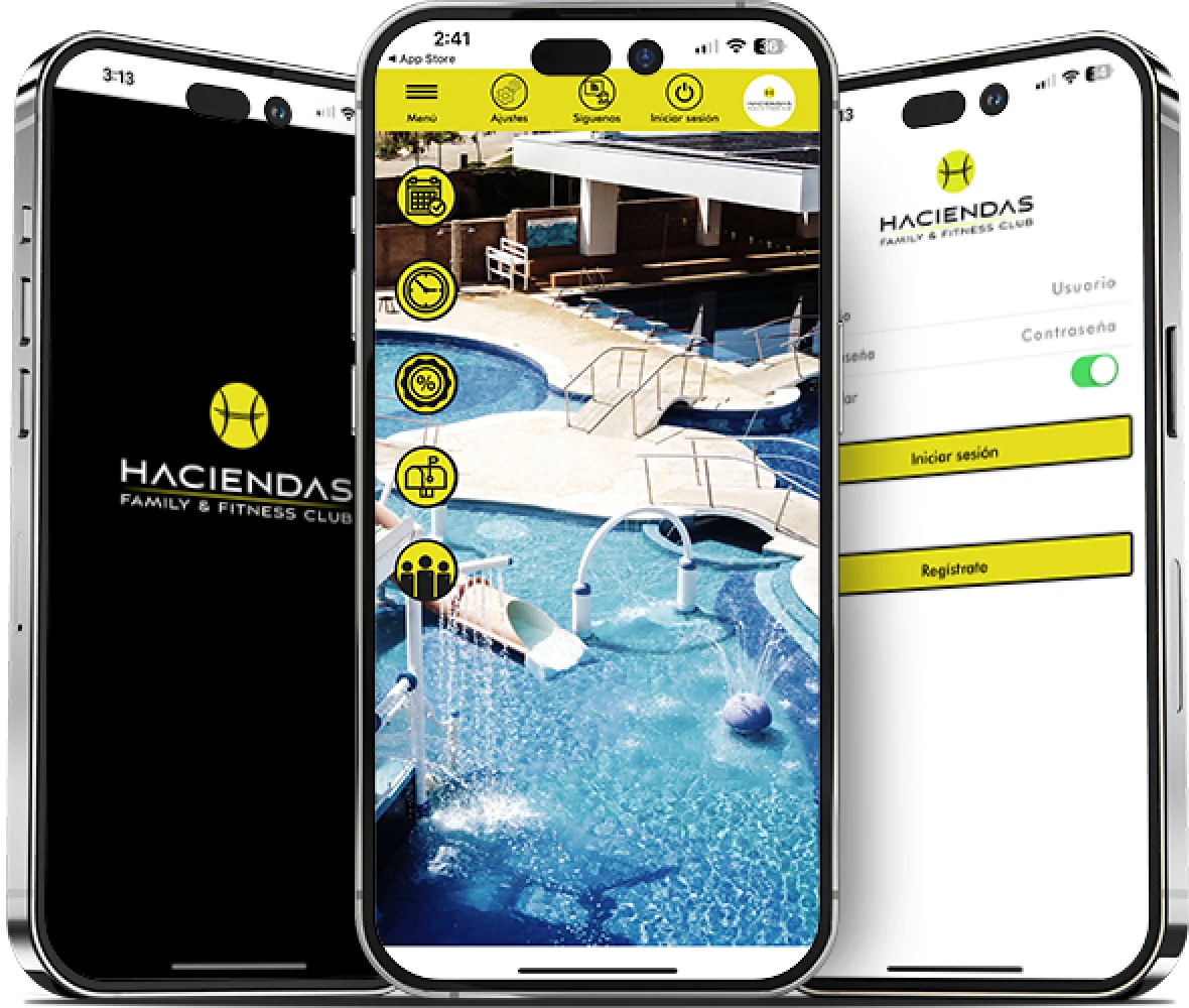 App móvil de Haciendas Family & Fitness Club